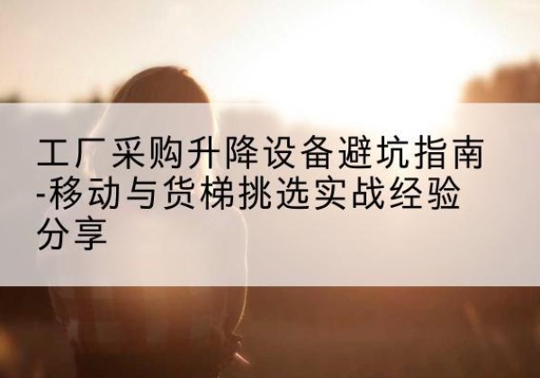 四子王旗移动式升降机怎么选-工厂采购升降设备避坑指南-移动与货梯挑选实战经验分享